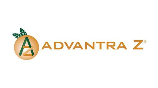 ADVANTRA Z® logo with an “A” inside an orange circle topped with green leaves.