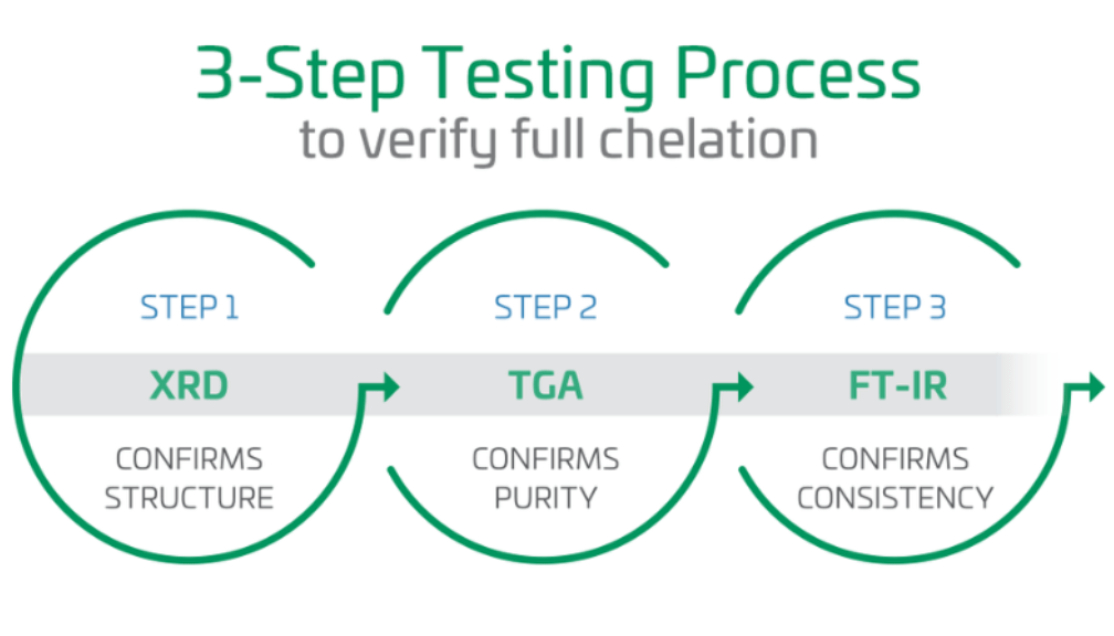 Graphic of chelation testing process