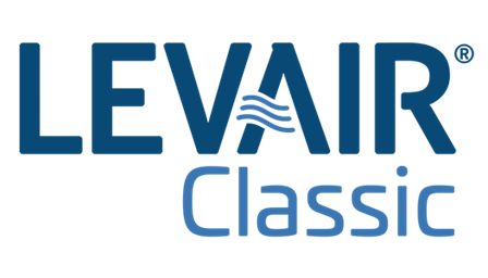 LEVAIR Classic logo with stylized wave design in the letter A.