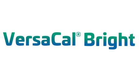 VersaCal Bright text in green to blue gradient